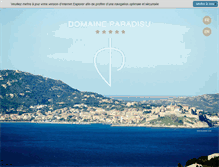 Tablet Screenshot of domaineparadisu.com